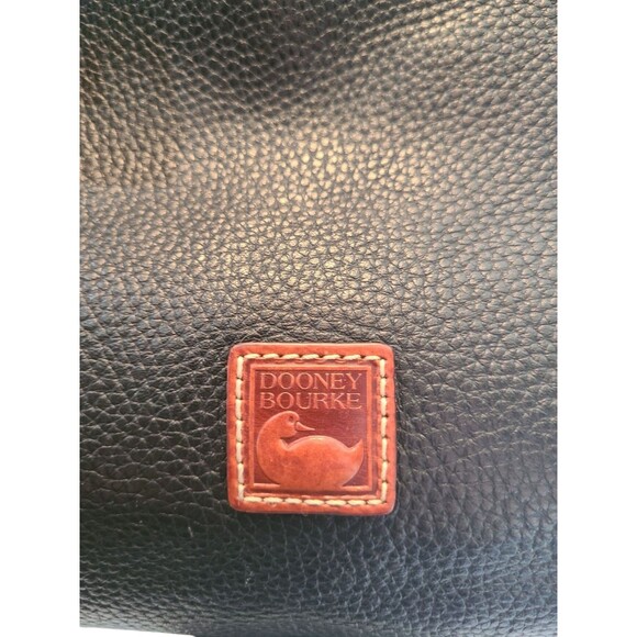 Dooney & Bourke Pebble Grain Small East West Slouch Shoulder Bag Black & Brown - Picture 11 of 12